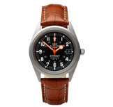 Crocodile Grain Leather Watch Strap