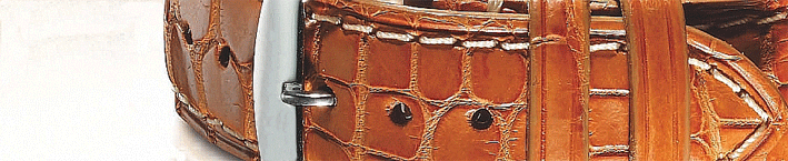  Range of Crocodile leather watch straps
