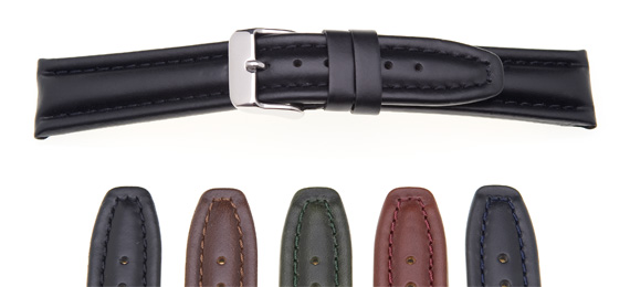 Heavy Padded Leather Watch Strap