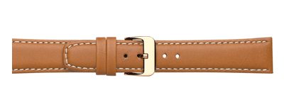 Crocodile watch strap with deployment clasp