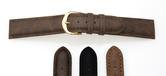 Nubuck Grain Leather Watch Strap