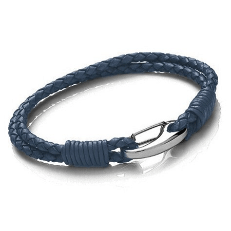 T758 Blue Leather Bracelet