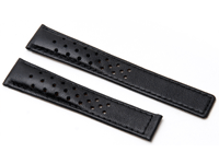 Rally Style Leather Watch Strap