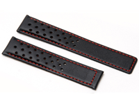 Rally Style Leather Watch Strap