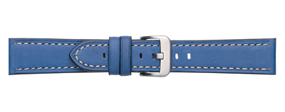 Crocodile watch strap with deployment clasp