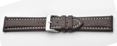 Padded Buffalo Calf Leather Watch Strap