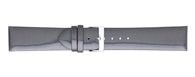 Light Grey Patent Leather Watch Strap