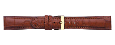 Real Crocodile Padded Watch Strap